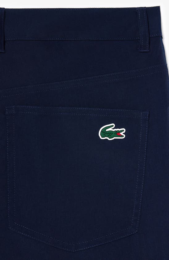 Lacoste Absorbent Twill Golf Pants - 42 In Marine