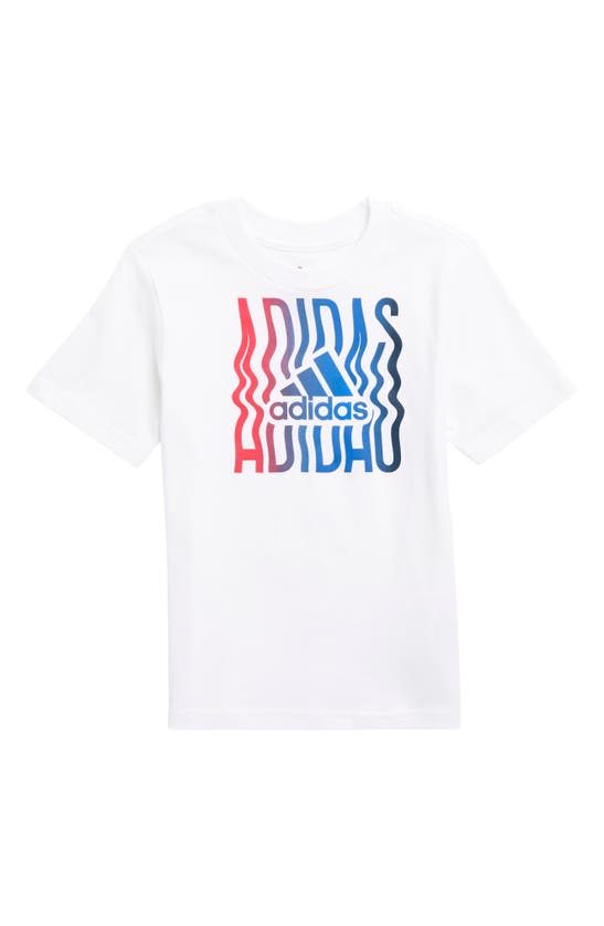 Shop Adidas Originals Adidas Kids' In Motion Graphic T-shirt In White