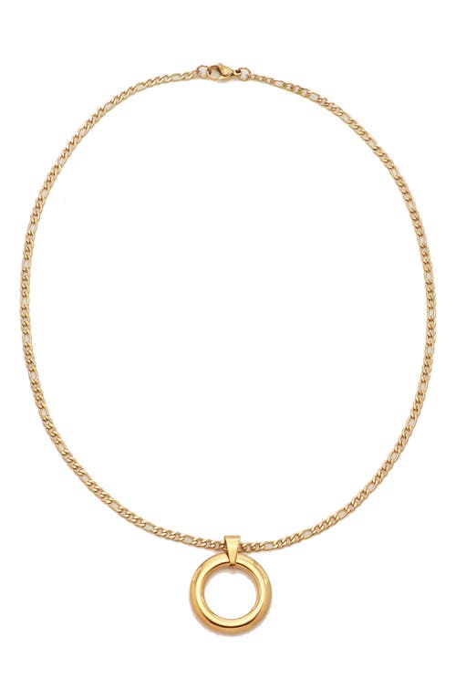 Petit Moments Serena Circle Pendant Necklace In Gold