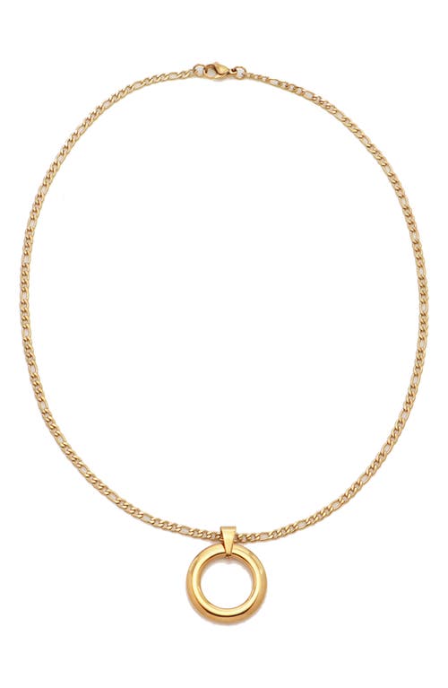 PETIT MOMENTS PETIT MOMENTS SERENA CIRCLE PENDANT NECKLACE 