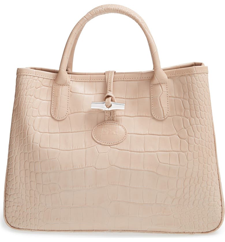 'Small Roseau Croco' Shoulder Tote 'Small Roseau Croco' Shoulder Tote