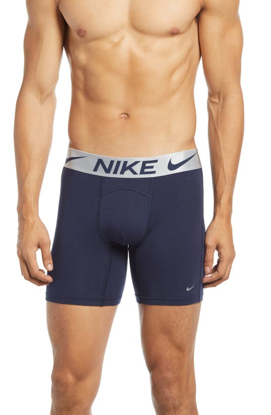 Click to view more detailed imagery on our partner's website Nike Men's Luxe Cotton Modal Single Boxer Brief In Navy