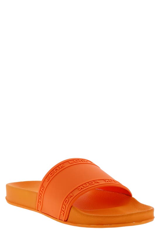 Shop French Connection Fitch Slide Sandal In Orange