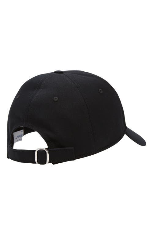 Off-white Arrow Brand-embroidered Cotton-twill Baseball Cap In Black/white