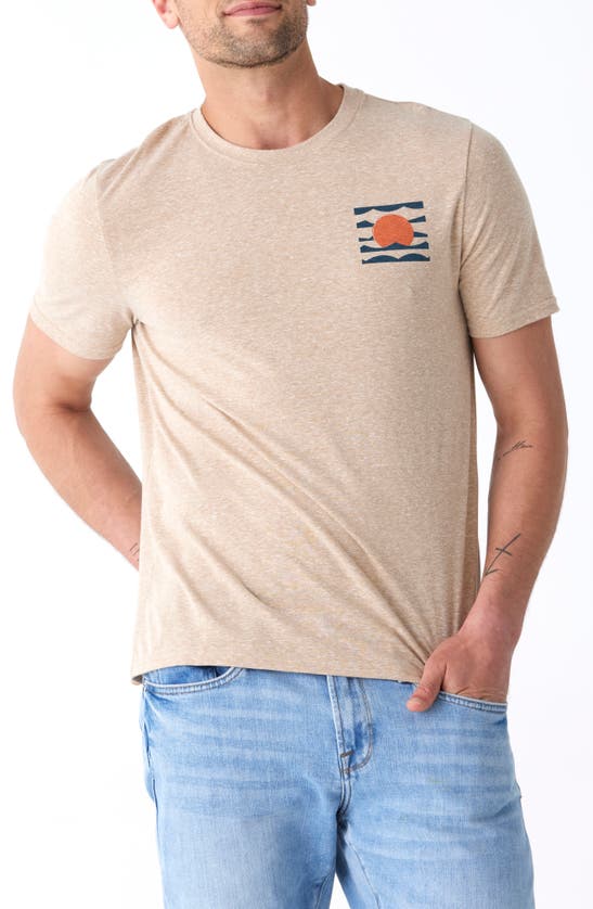 Shop Threads 4 Thought Setting Sun Graphic T-shirt In Chai