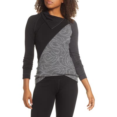 Smartwool Merino 250 Asymmetrical Zip Top, Black