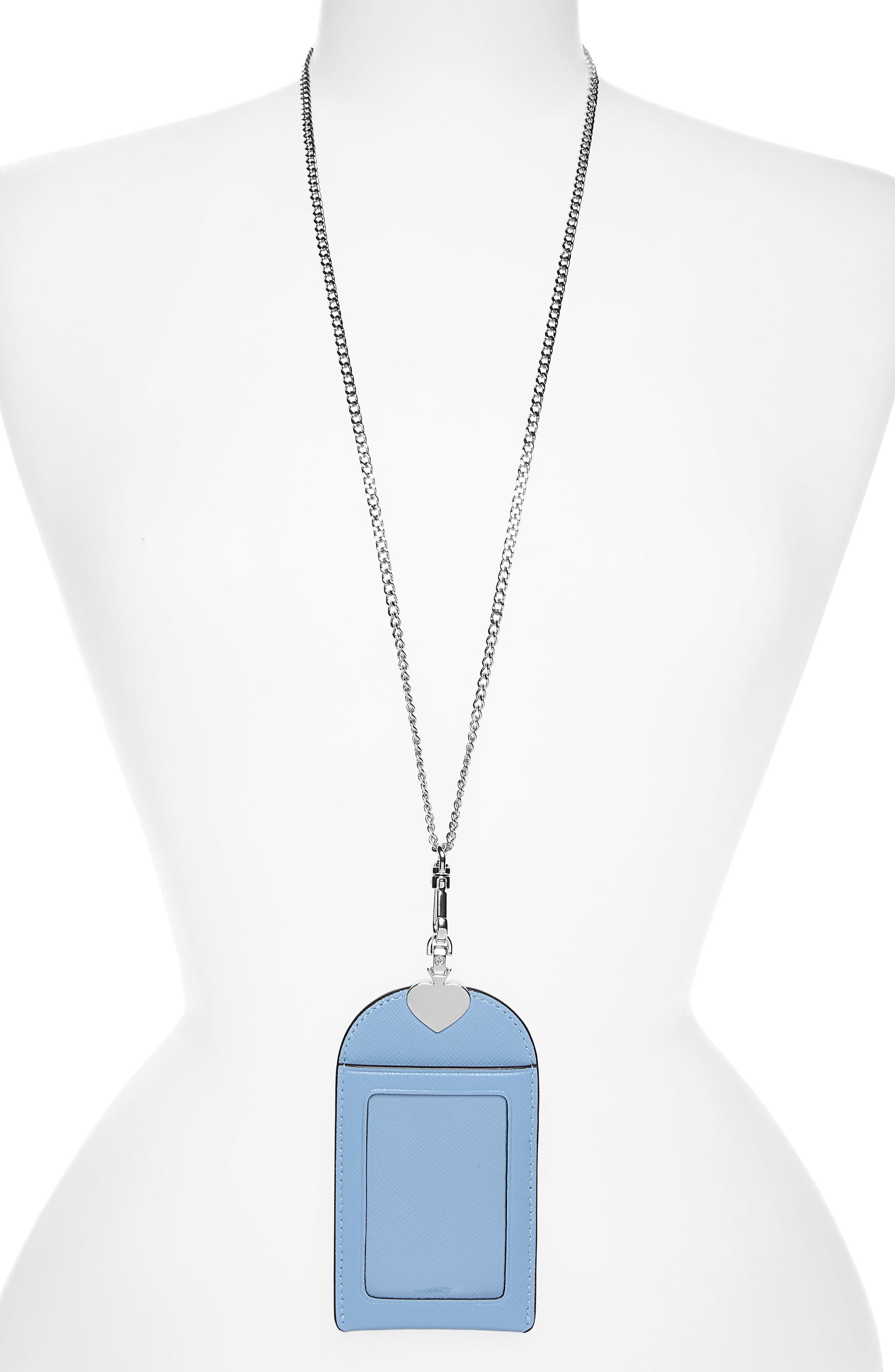 badge holders necklaces kate spade