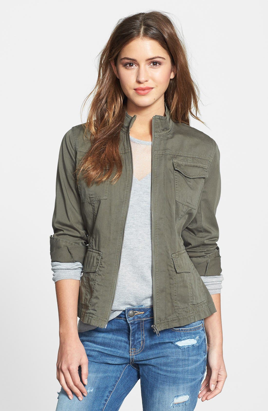 Caslon® Utility Jacket (Regular & Petite) Nordstrom