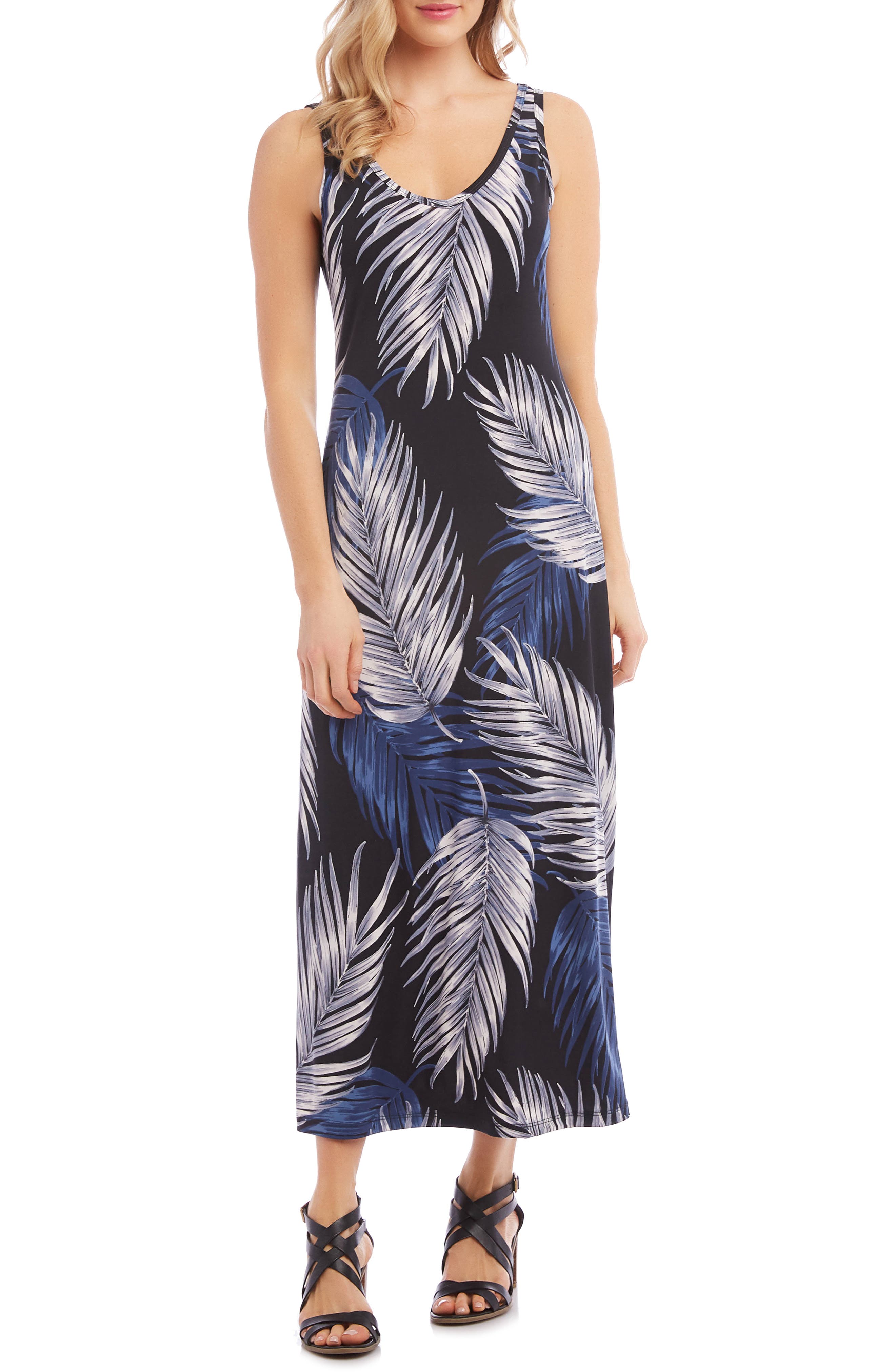 Karen Kane Alana Sleeveless Midi Dress, Black