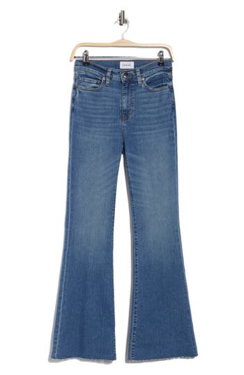 FRAME FRAME LE EASY FRAY HEM FLARE JEANS 