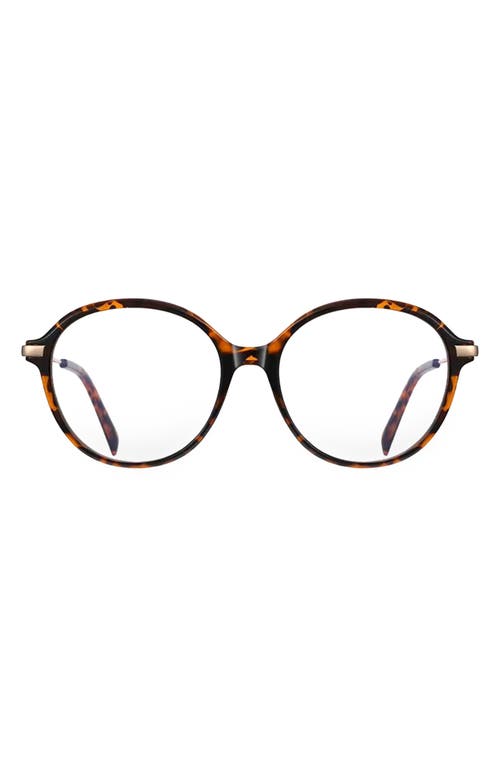 Fifth & Ninth Elsie 53mm Round Blue Light Blocking Glasses In Torte