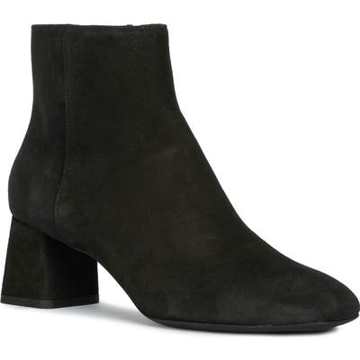 Geox Seyla Quilted Statement Heel Bootie, Black