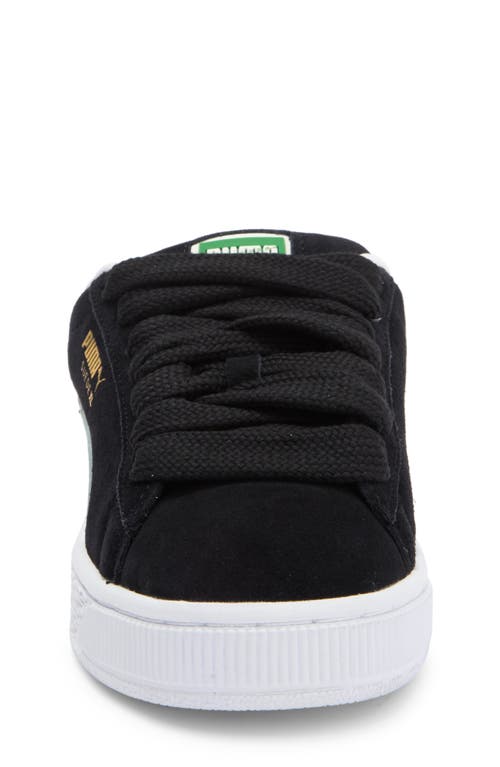 Shop Puma Kids' Suede Xl Sneaker In  Black- White