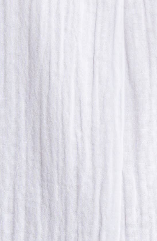 Shop Caslon Ruffle Duo Cotton Gauze Dress In White