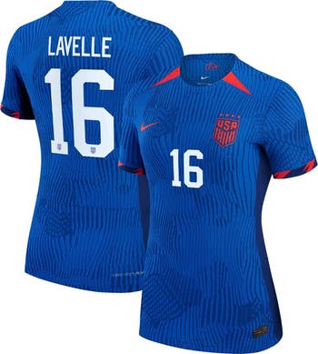 Nike Women s Nike Rose Lavelle Royal USWNT 2023 Away Authentic