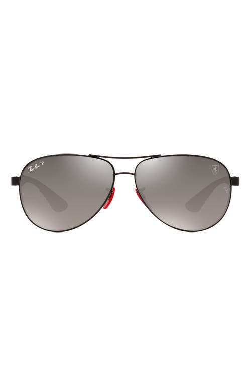 Ray-Ban 61mm Gradient Polarized Pilot Sunglasses in Black at Nordstrom