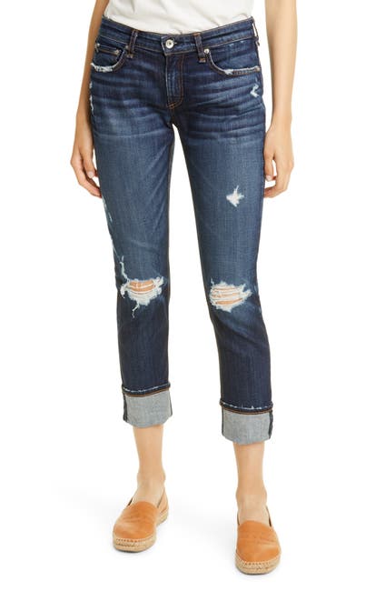 Rag Bone The Dre Ripped Slim Boyfriend Jeans Nordstrom Rack