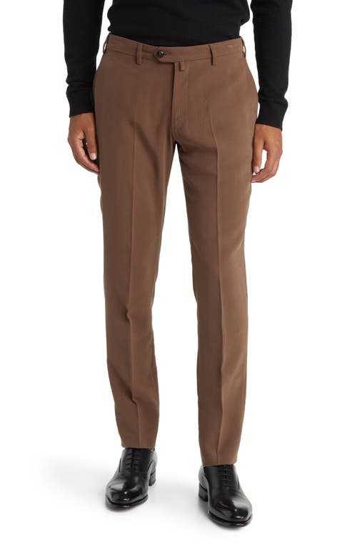 Emporio Armani Flat Front Trousers in at Nordstrom