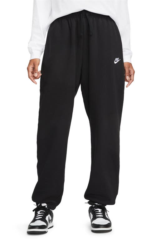 Shop Nike Sportswear Club Fleece Sweatpants In Black/white