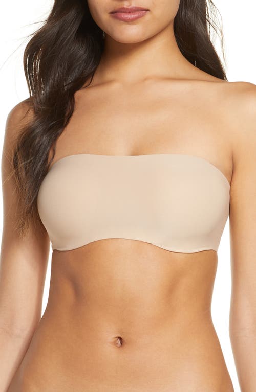 Chantelle Lingerie Soft Stretch Padded Bandeau Bralette in Ultra Nude at Nordstrom, Size Medium