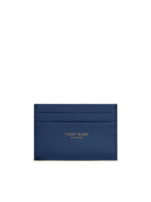 Shop Teddy Blake Cardholder Stampato In Blue Jeans