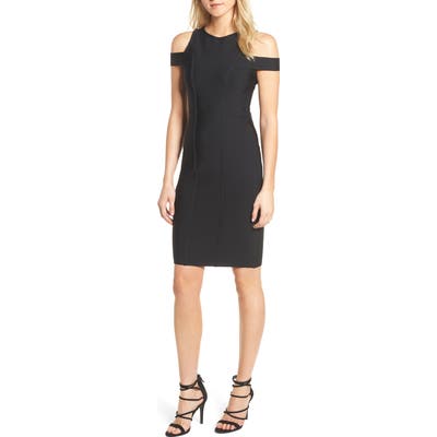 Sentimental Ny Cold Shoulder Body-Con Dress, Black
