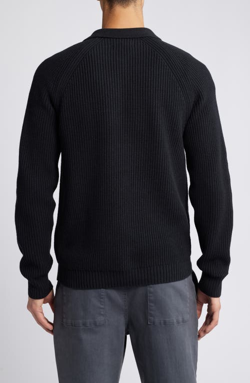 Shop Treasure & Bond Rib Cotton Blend Sweater In Black Caviar