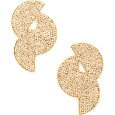 Kate Spade New York Mod Scallop Pave Statement Stud Earrings