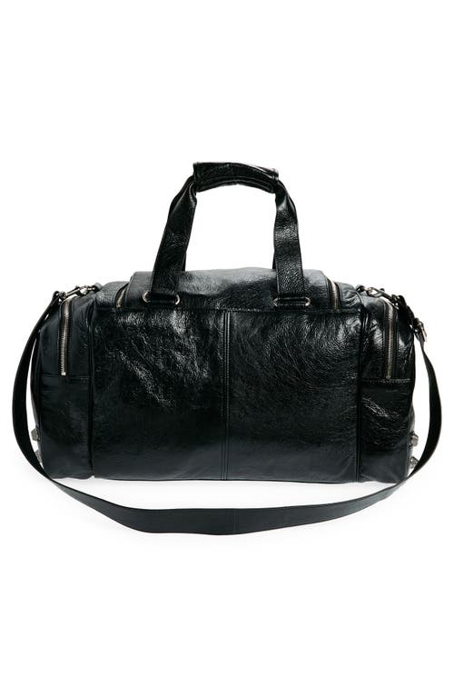 Balenciaga Le Cagole Leather Duffle Bag In Black
