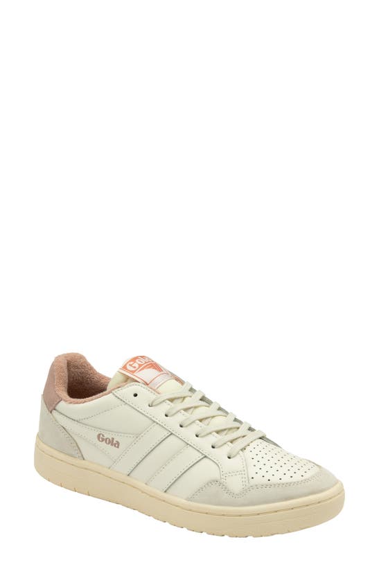 Shop Gola Eagle Sneaker In Off White/ Peony