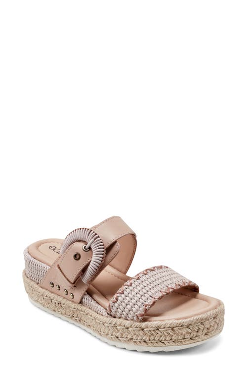 Earth Colla Espadrille Wedge Sandal in Light Pink