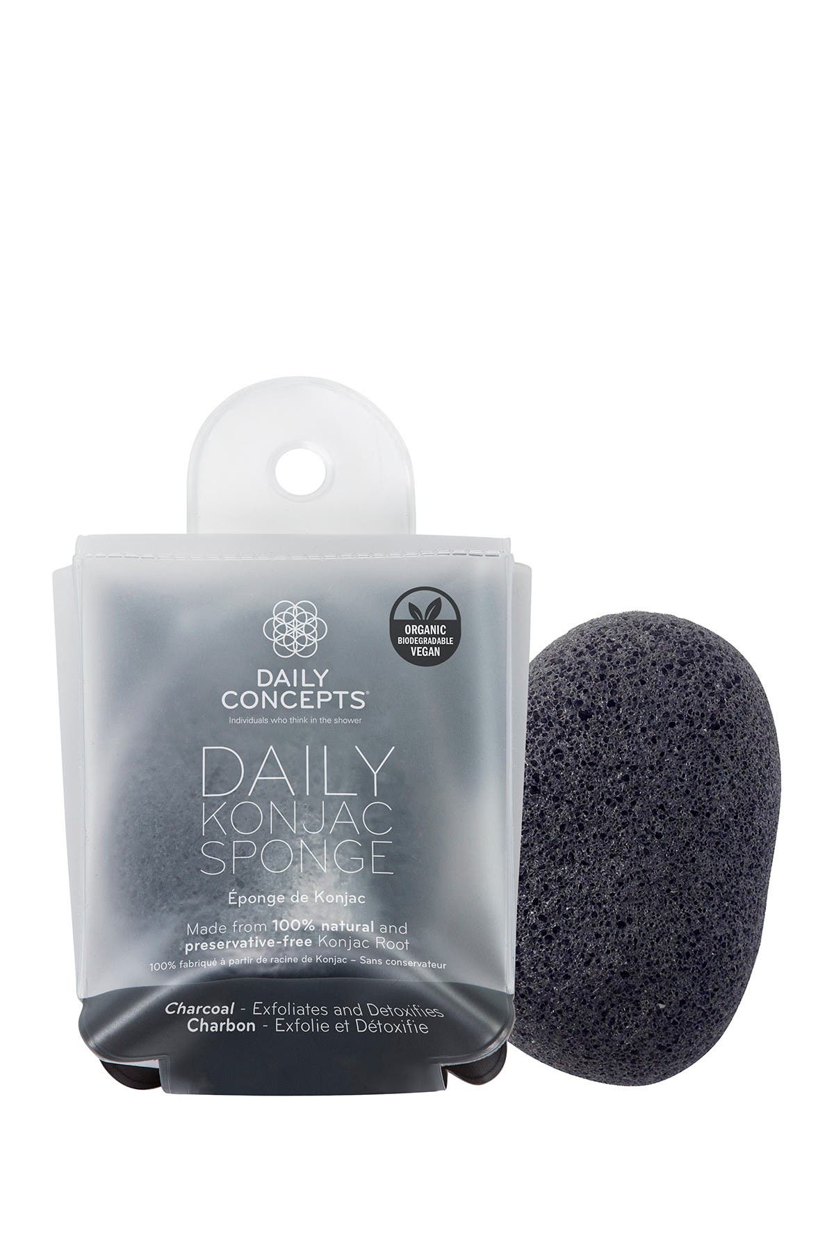 Daily Concepts Daily Konjac Sponge In Charcoal