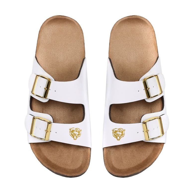 Foco Chicago Bears Double-buckle Sandals In White