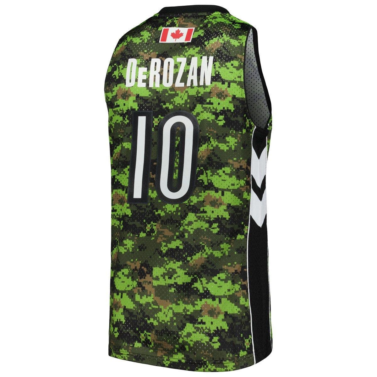 demar derozan camo jersey