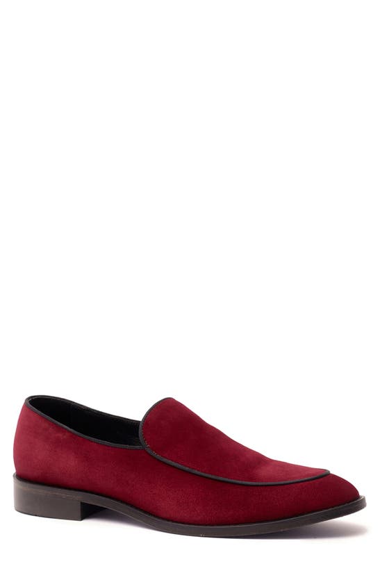 Anthony Veer Men's Craige Suede Slip-on Loafers In Red