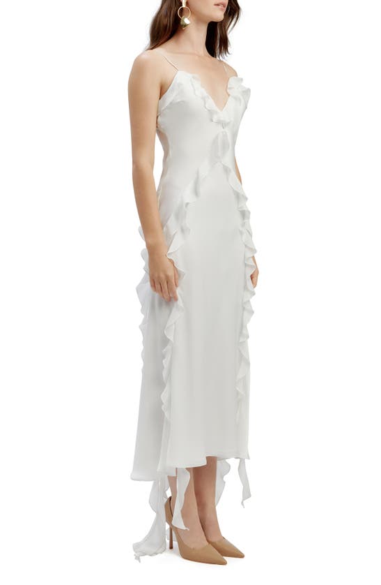 Shop Bardot Marsella Ruffle Cocktail Dress In Orchid White