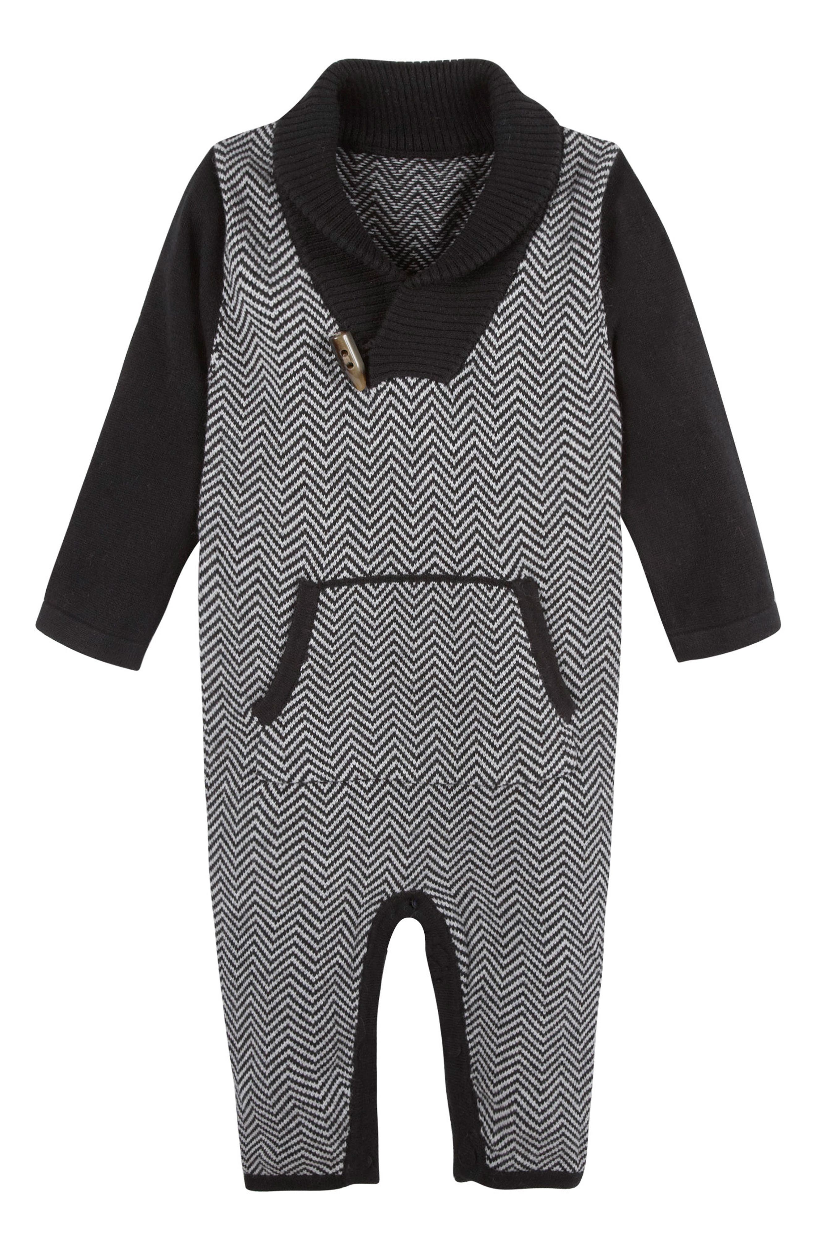 collared romper baby boy