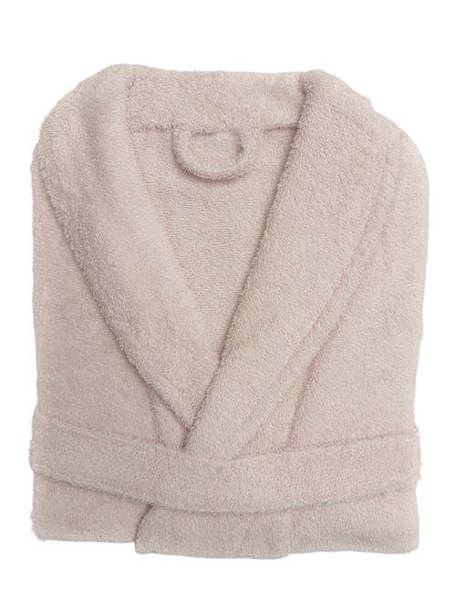 Anaya Home Spa Cotton Terry Robe In Stone Beige