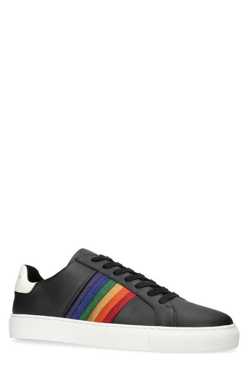 Kurt Geiger London Lennon Embroidered Sneaker in Charcoal