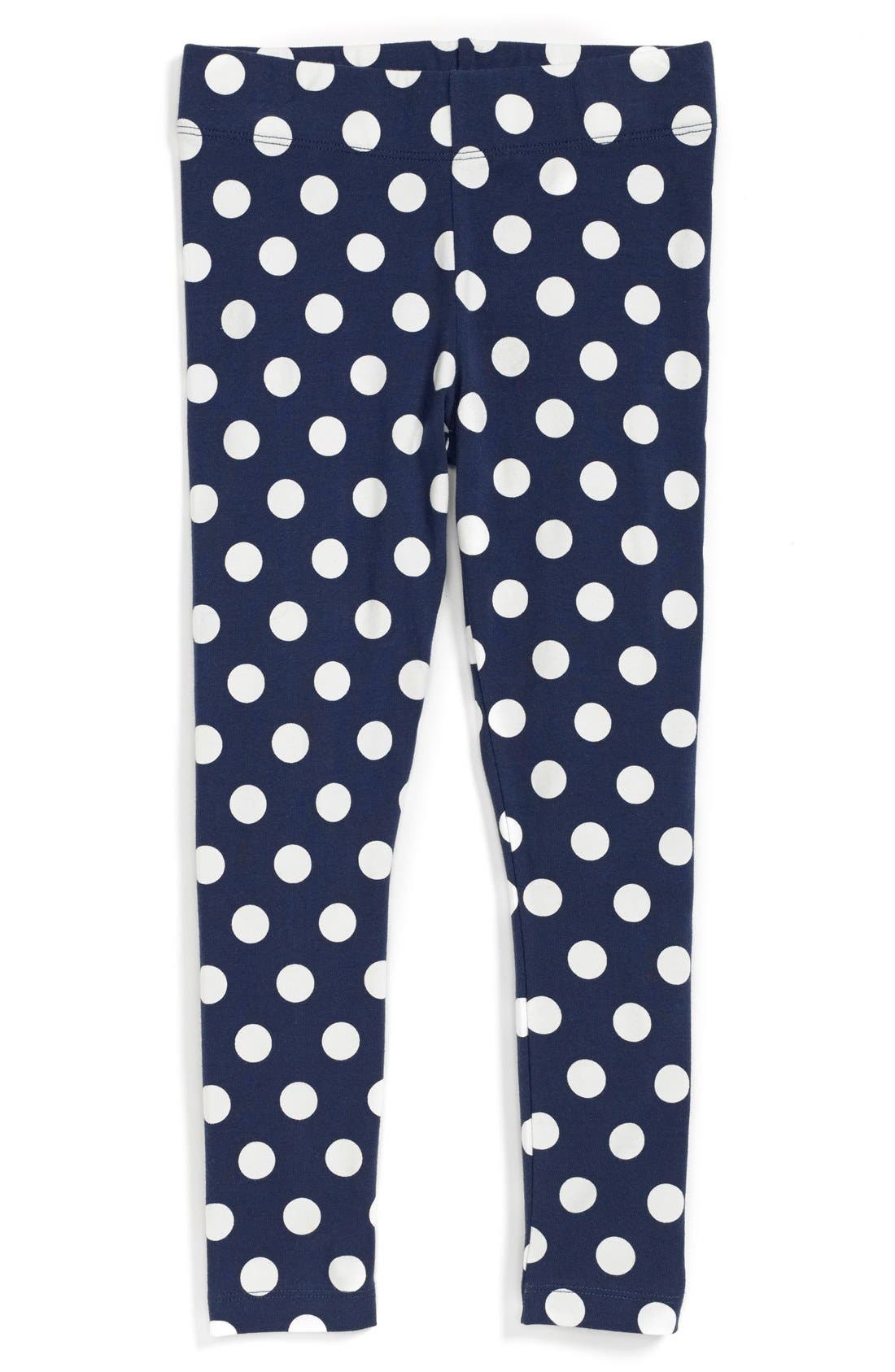 Mini Boden Polka Dot Leggings (Toddler Girls, Little Girls & Big Girls