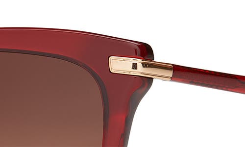 Toms Victoria 53mm Square Sunglasses In Rosewood Crystal/shiny Gold