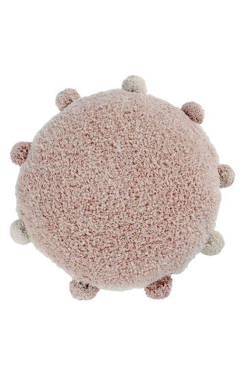 Lorena Canals Bubbly Pompom Trim Floor Cushion in Vintage Blush at Nordstrom
