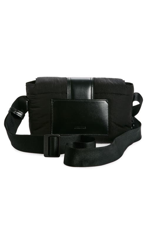 Jacquemus Womens La Banane Bambino Woven Belt Bag Black In Black