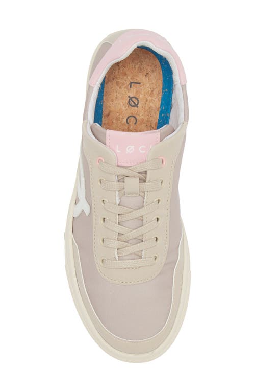 Shop Loci Balance Water Resistant Sneaker In Khaki/pink/white