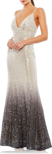 Mac duggal sequin shops mermaid gown