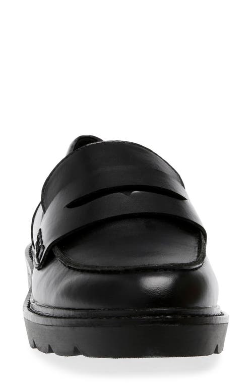 Shop Anne Klein Emmylou Penny Loafer In Black Smooth