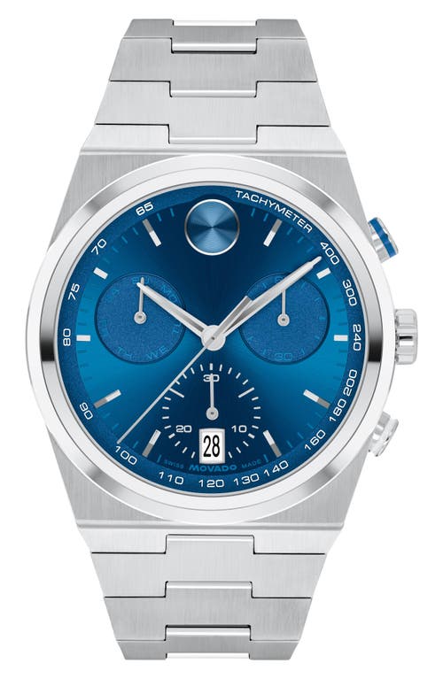 Movado Bold Quest Bracelet Chronograph Watch, 42mm<br /> in Blue 