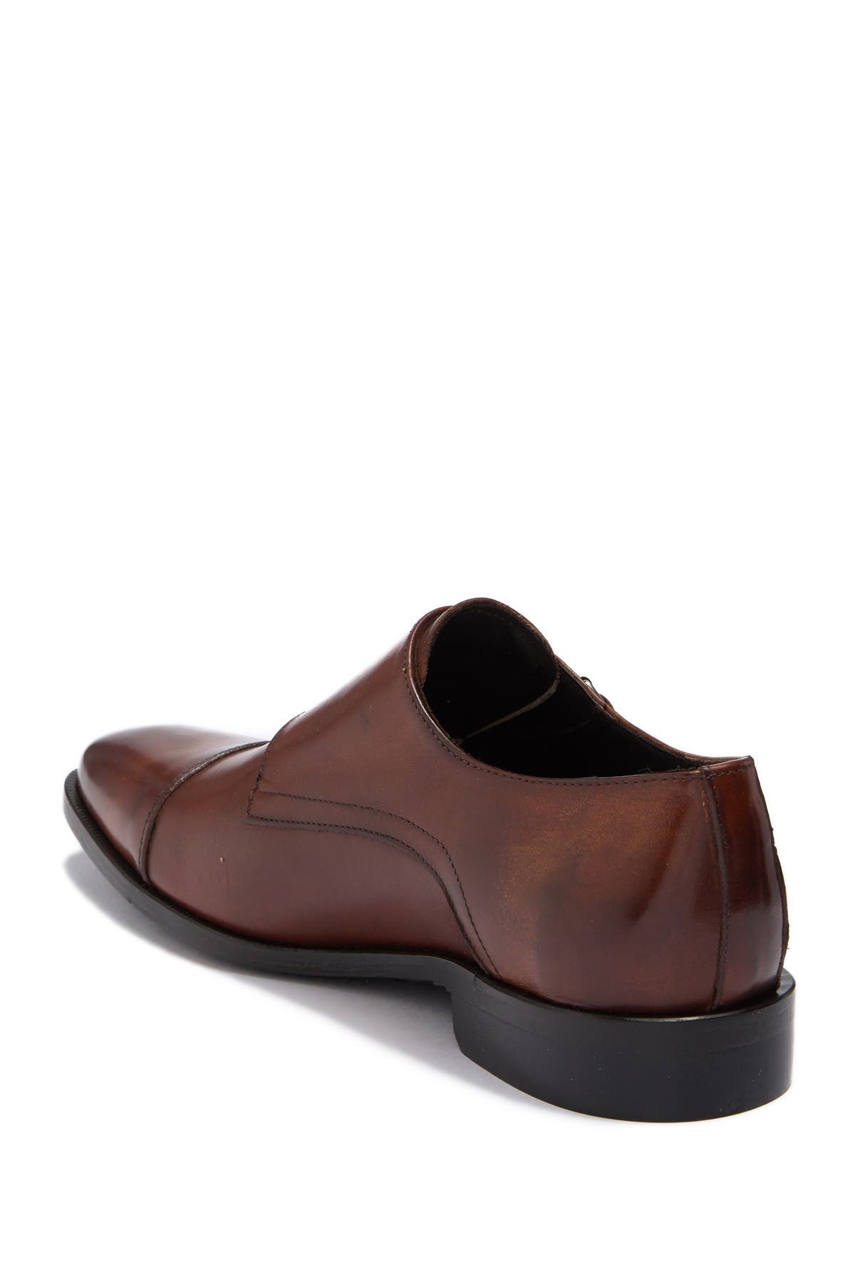 Zane Leather Double Monk Strap Loafer 