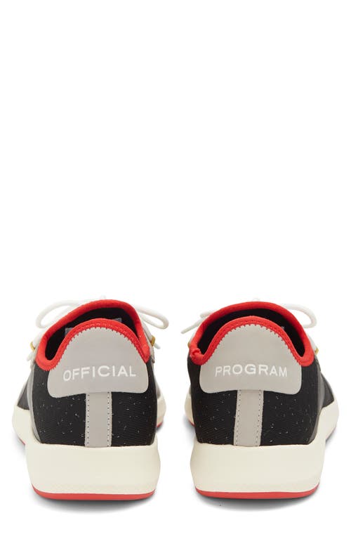Official Program Knit Trainer Sneaker In Black/red