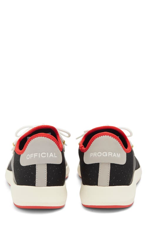 Shop Official Program Knit Trainer Sneaker In Black/red